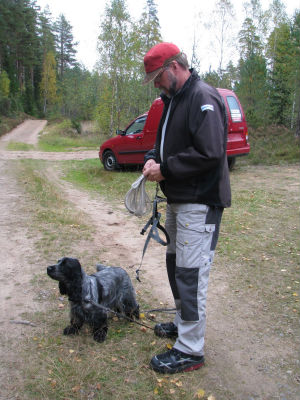 Tuva & husse Björn är redo för spåret...